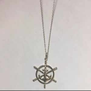 EUC Anchor Sterling Silver Necklace